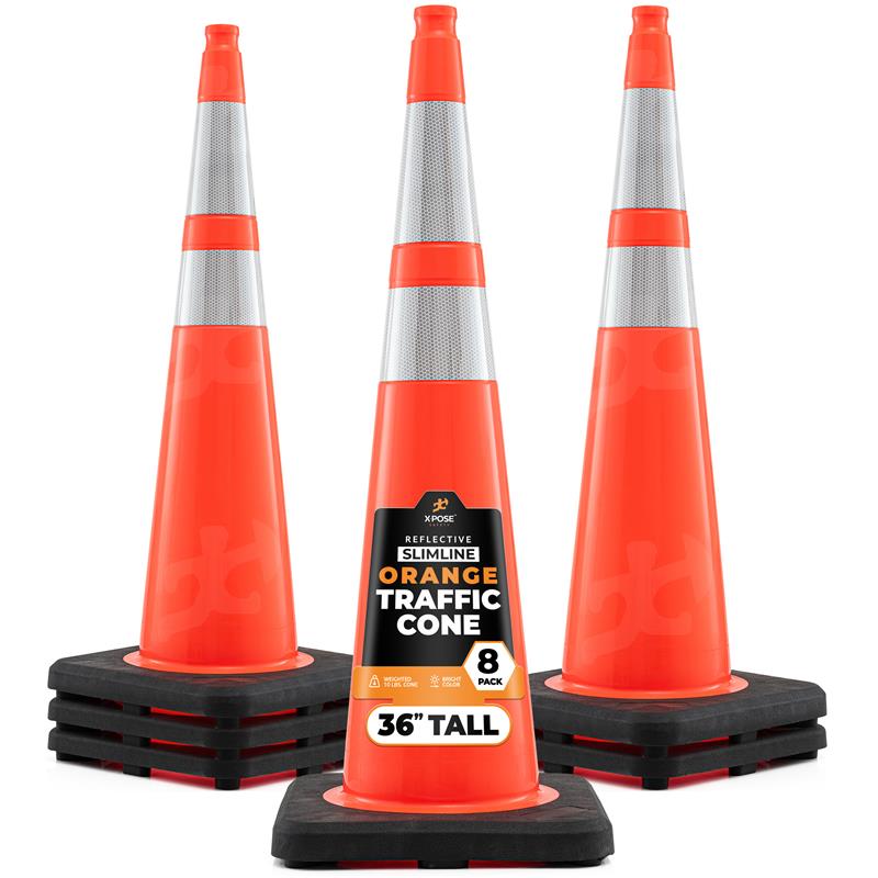 36" Slimline Orange Traffic Cone