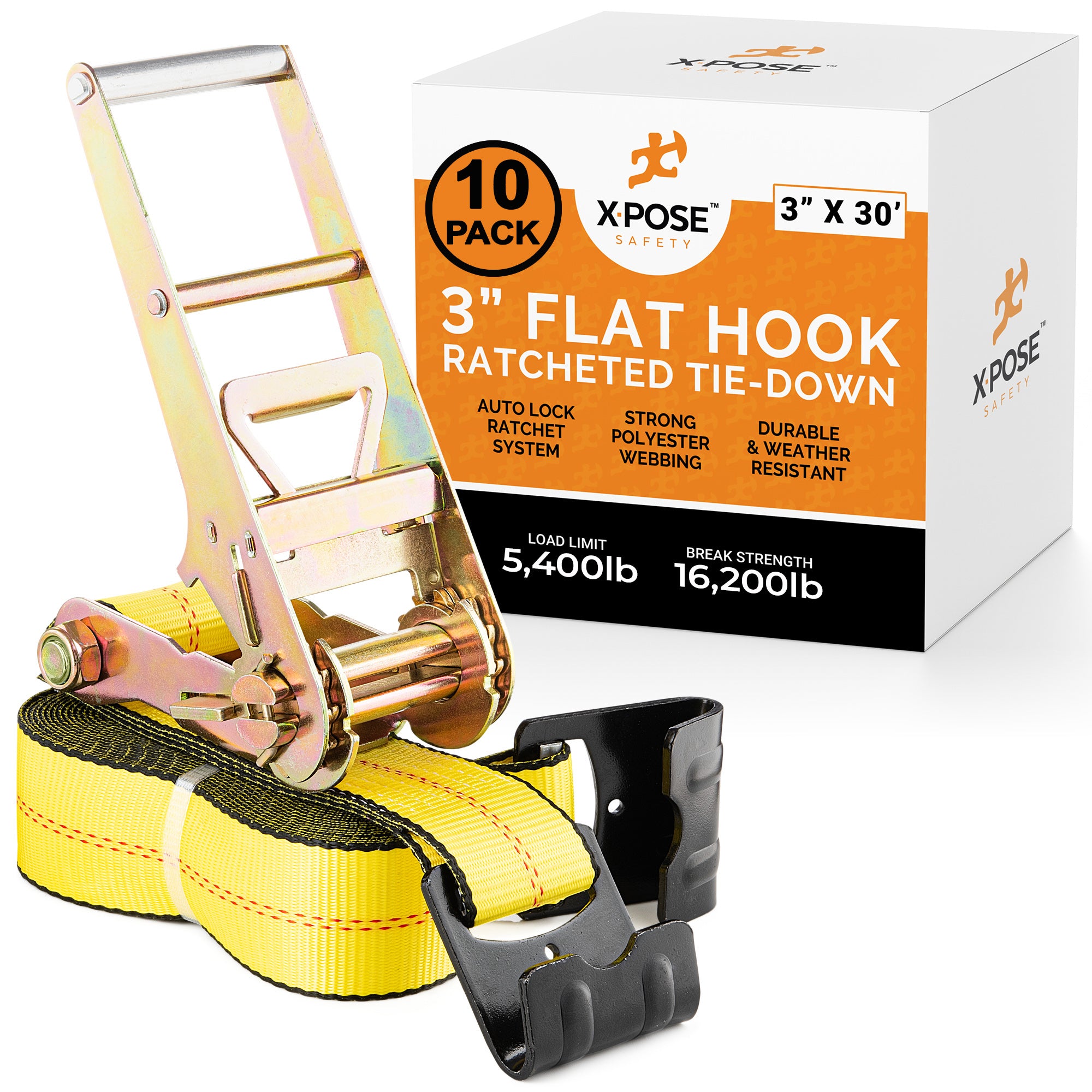 Heavy Duty Tie Down Ratchet Straps